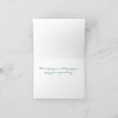 Bouquet de voeux d'anniversaire Carte d'anniversai (Intérieur)