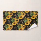 Bouquet des abeilles jaunes noires (Serviette à main)