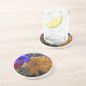 Bouquet d'été Dessous de verre en grès (Côté)