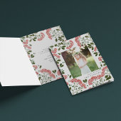 Bouquet d'hiver | Carte de vacances pliée