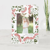 Bouquet d'hiver | Carte de vacances pliée (Devant)