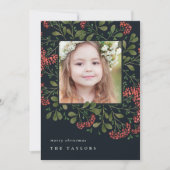 Bouquet d'hiver | Carte photo de vacances (Devant)