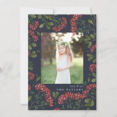 Bouquet d'hiver | Carte photo de vacances (Devant)