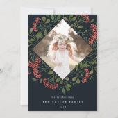 Bouquet d'hiver | Carte photo de vacances (Devant)