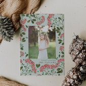 Bouquet d'hiver | Carte photo de vacances