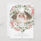 Bouquet d'hiver | Carte photo de vacances (Devant)