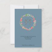 Bouquet en bois rustique - Invitation Wedding show (Dos)