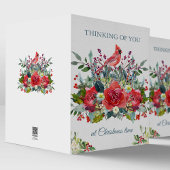 Bouquet et cardinal de la carte de sympathie de