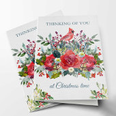 Bouquet et cardinal de la carte de sympathie de