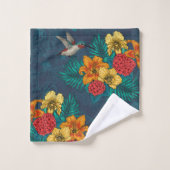Bouquet et colibris tropicaux (Gant de toilette)