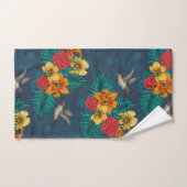 Bouquet et colibris tropicaux (Serviette à main)