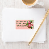 Bouquet Étiquettes de adresse (En situation)