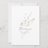 Bouquet fleur sauvage | Carte de remerciements du (Devant)