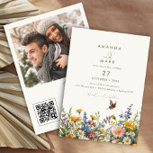 Bouquet Fleur sauvage élégant Invitation