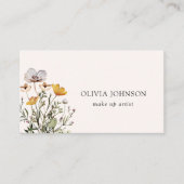 Bouquet Fleur sauvage séché Carte de visite floral (Devant)