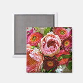 Bouquet floral, Aimant (Recto/Verso)