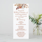 Bouquet floral automnal Programme de mariage blanc (Debout devant)