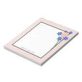 Bouquet floral Bloc-notes personnalisé 5,5 po x 6 (Tourné)