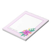 Bouquet floral Bloc-notes personnalisé 5,5 po x 6 (Tourné)