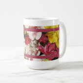 Bouquet floral café Mug (Devant droit)