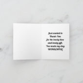 Bouquet floral Carte de remerciements (Intérieur)