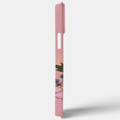 Bouquet floral clair sur coque iphone rose (Verso / Droite)