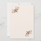 Bouquet floral couleurs d'automne Faire-part de ma (Dos)