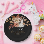 Bouquet Floral d'Automne Assiettes en Papier Maria (Fête)