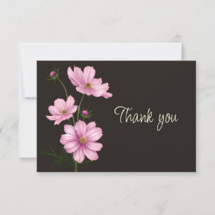 Bouquet floral de fleurs de jardin Cosmos Merci