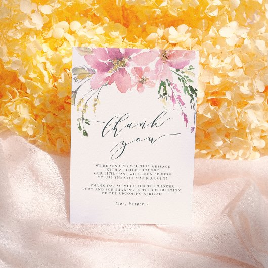 Bouquet floral d'été Merci élégant