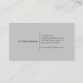 BOUQUET FLORAL FRANÇAIS sur Carte de visite EN CLA (Dos)