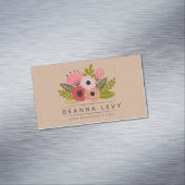 Bouquet floral magnet carte de promotion d'entrepr (In Situ)