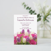 Bouquet floral modifiable Invitation d'anniversair (Debout devant)