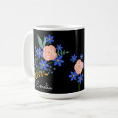Bouquet floral Mug personnalisé (Devant gauche)