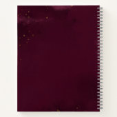 Bouquet géométrique Aquarelle Livre d'invité Maria (Dos)