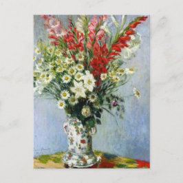 Bouquet Gladioli, Lilies, Daisies, Monet Briefkaar Briefkaart
