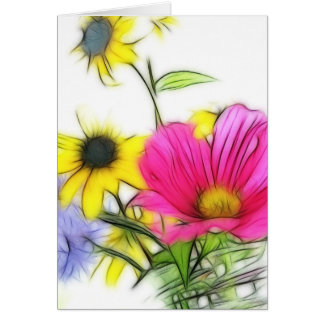 Bouquet heureux des fleurs
