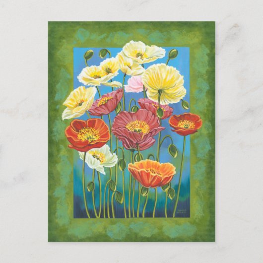 Bouquet in Border I Briefkaart (Voorkant)