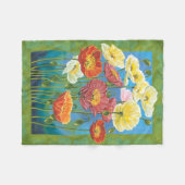 Bouquet in Border I Fleece Deken (Voorkant (Horizontaal))