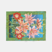 Bouquet in Border II Fleece Deken (Voorkant (Horizontaal))
