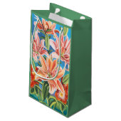 Bouquet in Border II Klein Cadeauzakje (Achterkant Gekanteld)