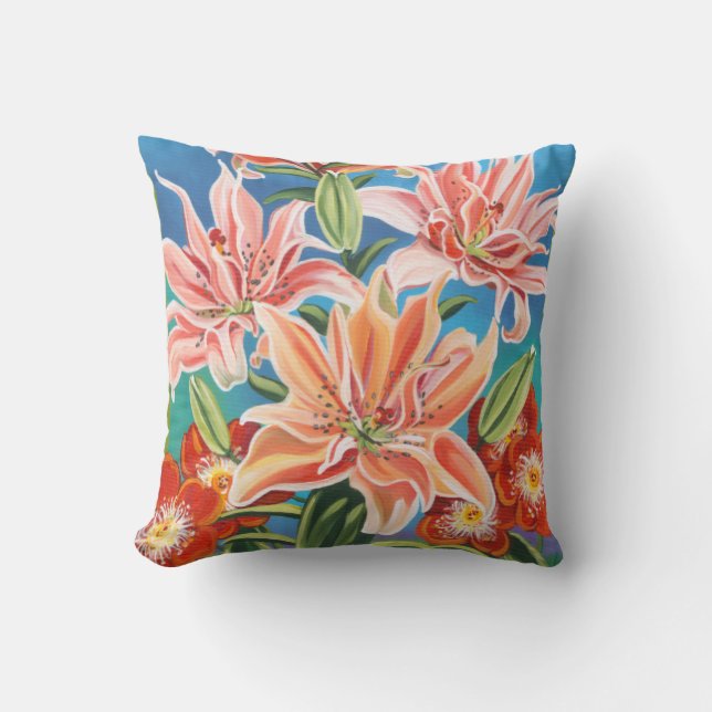 Bouquet in Border II Kussen (Voorkant)