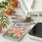 Bouquet in Border II Sleutelhanger (Voorkant Rechts)