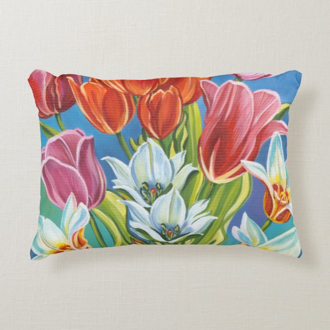 Bouquet in Border III Accent Kussen (Voorkant)