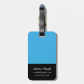 Bouquet in Border III Bagagelabel (Achterkant verticaal)