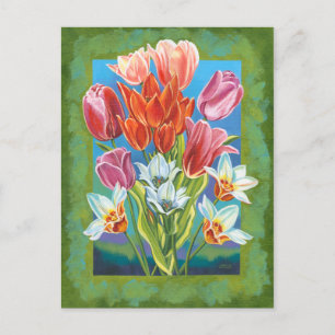 Bouquet in Border III Briefkaart