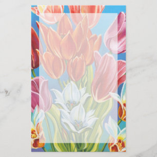 Bouquet in Border III Briefpapier