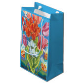 Bouquet in Border III Klein Cadeauzakje (Achterkant Gekanteld)