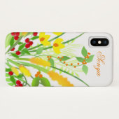 Bouquet jaune, orange et rouge iPhone / coque ipad (Dos (Horizontal))