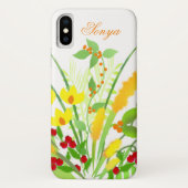 Bouquet jaune, orange et rouge iPhone / coque ipad (Dos)